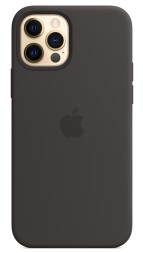 Накладка силиконовая Apple Silicone Case MagSafe для iPhone 12 / 12 Pro MHL73ZE/A чёрная