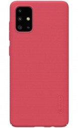 Накладка пластиковая Nillkin Frosted Shield для Samsung Galaxy A71 A715 красная