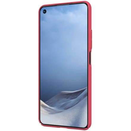 Накладка пластиковая Nillkin Frosted Shield для Xiaomi Mi 11 Lite красная