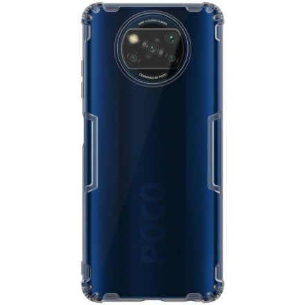 Накладка силиконовая Nillkin Nature TPU Case для Poco X3 NFC / Poco X3 Pro прозрачно-черная
