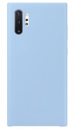 Накладка силиконовая Silicone Cover для Samsung Galaxy Note 10 Plus N975 голубая