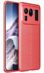 Накладка силиконовая для Xiaomi Mi 11 Ultra под кожу красная