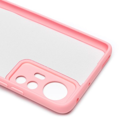 Накладка силиконовая Silicone Cover для Xiaomi 12 / Xiaomi 12X / Xiaomi 12S розовая