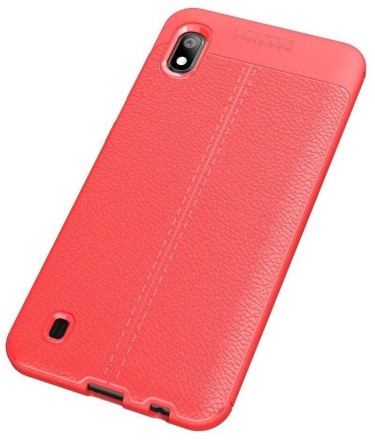 Накладка силиконовая для Samsung Galaxy A10 A105 под кожу красная