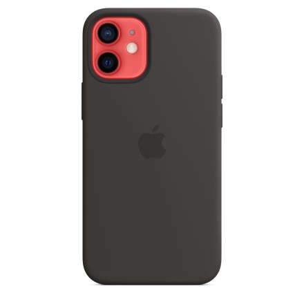 Накладка Apple Silicone Case MagSafe для iPhone 12 Mini MHKX3ZE/A чёрная