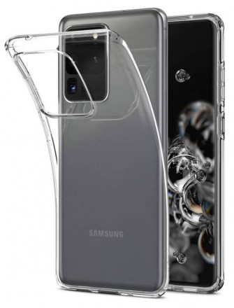 Накладка силиконовая для Samsung Galaxy S20 Ultra G988 прозрачная