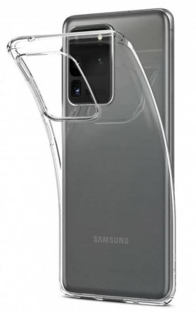 Накладка силиконовая для Samsung Galaxy S20 Ultra G988 прозрачная