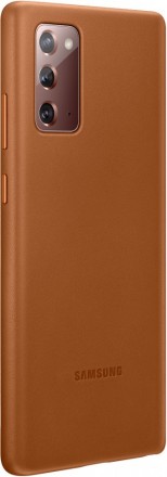 Накладка Samsung Leather Cover для Samsung Galaxy Note 20 N980 EF-VN980LAEGRU коричневая