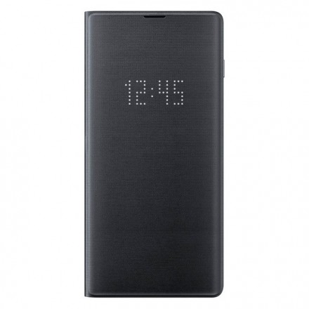 Чехол LED View Cover для Samsung Galaxy S10 Plus G975 EF-NG975PBEGRU черный
