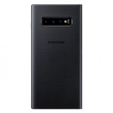 Чехол LED View Cover для Samsung Galaxy S10 Plus G975 EF-NG975PBEGRU черный