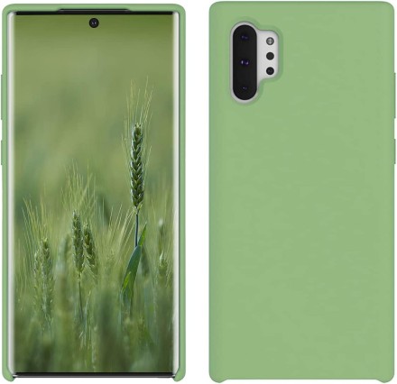 Накладка силиконовая Silicone Cover для Samsung Galaxy Note 10 Plus N975 зелёный