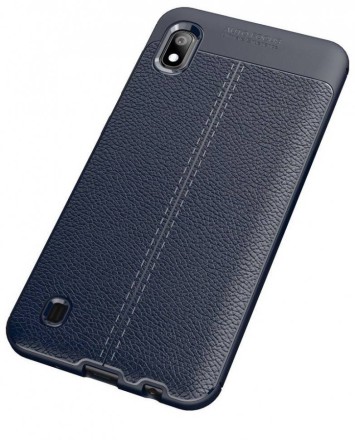 Накладка силиконовая для Samsung Galaxy A10 A105 под кожу синяя