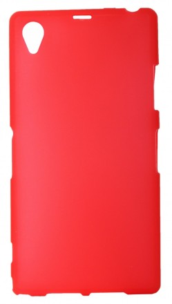 Накладка силиконовая для Sony Xperia Z1 матовая красная