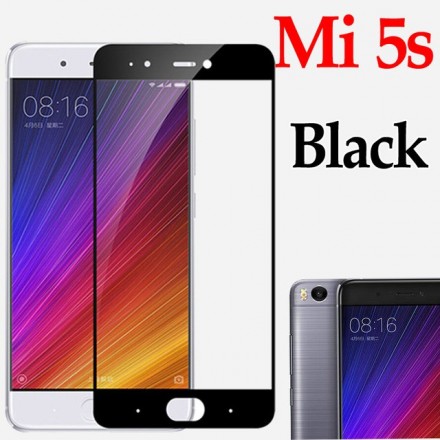 Защитное стекло для Xiaomi Mi5S (5.15&quot;) полноэкранное черное