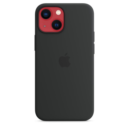 Накладка силиконовая Apple Silicone Case MagSafe для iPhone 13 Mini MM223ZE/A чёрная
