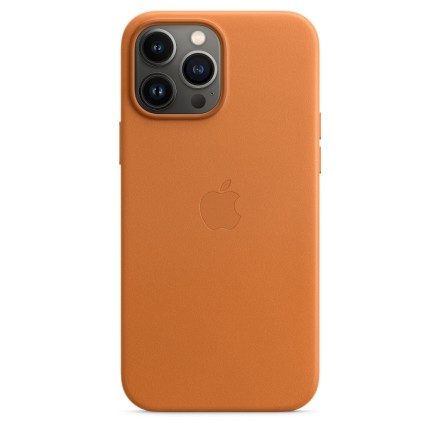 Накладка Apple Leather Case MagSafe для iPhone 13 Pro Max MM1L3ZE/A золотистая охра