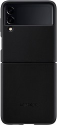 Накладка Samsung Leather Cover для Samsung Galaxy Z Flip3 F711 EF-VF711LBEGRU чёрная