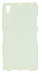 Накладка силиконовая для Sony Xperia Z1 матовая прозрачно-белая