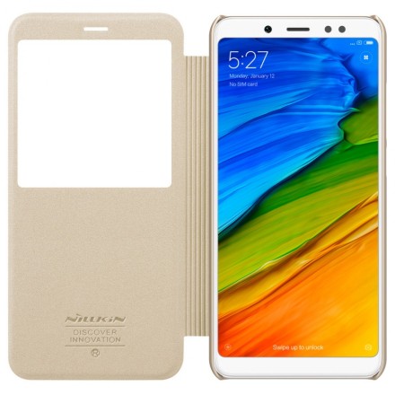 Чехол Nillkin Sparkle Series для Xiaomi Redmi Note 5 / Note 5 Pro золотистый