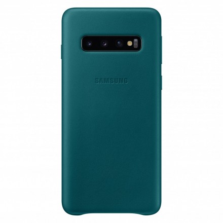 Накладка Samsung Leather Cover для Samsung Galaxy S10 SM-G973 EF-VG973LGEGRU зеленая
