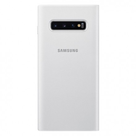 Чехол LED View Cover для Samsung Galaxy S10 Plus G975 EF-NG975PWEGRU белый