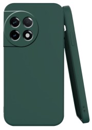Накладка силиконовая Soft Touch для OnePlus 11 тёмно-зеленая