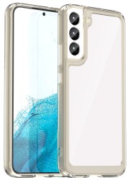 Накладка пластиковая для Samsung Galaxy S23 Plus S916 с силиконовой окантовкой серая
