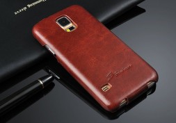 Чехол Fashion для Samsung Galaxy S5 G900 коричневый