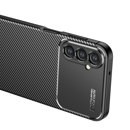 Накладка силиконовая для Samsung Galaxy A24 A245 под карбон чёрная