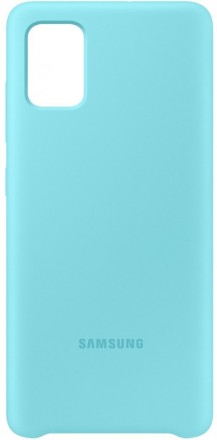 Накладка Samsung Silicone Cover для Samsung Galaxy A51 A515 EF-PA515TLEGRU голубая