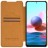 Чехол-книжка Nillkin Qin Leather Case для Xiaomi Redmi Note 10 / Note 10S коричневый