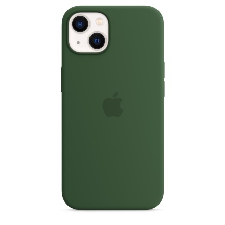 Накладка силиконовая Apple Silicone Case MagSafe для iPhone 13 MM263ZE/A зелёный клевер