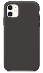 Накладка силиконовая Silicone Case для Apple iPhone 11 темно-серая