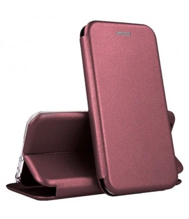 Чехол-книжка Fashion Case для Xiaomi Mi Max 3 бордовый