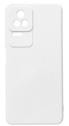 Накладка силиконовая Silicone Cover для Xiaomi Poco F4 5G белая