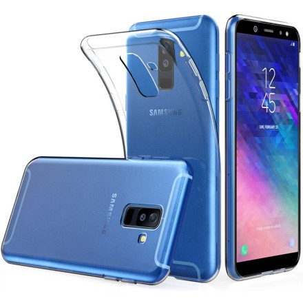 Накладка силиконовая для Samsung Galaxy A6 Plus (2018) SM-A605 прозрачная