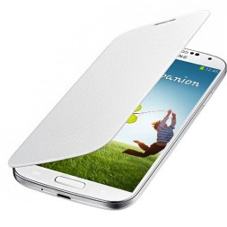 Чехол-книжка Flip Cover для Samsung Galaxy S4 i9500/i9505 белый
