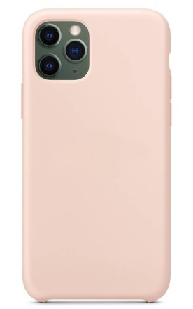 Накладка силиконовая Silicone Cover для Apple iPhone 11 Pro розовая