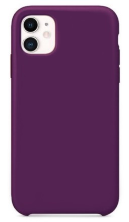 Накладка силиконовая Silicone Cover для Apple iPhone 11 фиолетовая