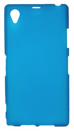 Накладка силиконовая для Sony Xperia Z1 матовая синяя