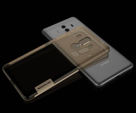 Накладка силиконовая Nillkin Nature TPU Case для Huawei Mate 10 Pro прозрачно-золотистая