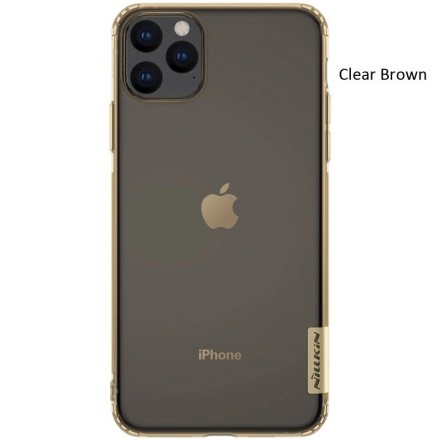 Накладка силиконовая Nillkin Nature TPU Case для Apple iPhone 11 Pro Max прозрачно-золотая