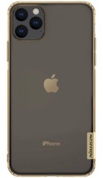 Накладка силиконовая Nillkin Nature TPU Case для Apple iPhone 11 Pro Max прозрачно-золотистая