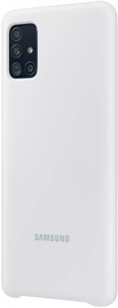 Накладка Samsung Silicone Cover для Samsung Galaxy A51 A515 EF-PA515TWEGRU белая
