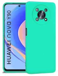 Накладка силиконовая Silicone Cover для Huawei Nova Y90 бирюзовая