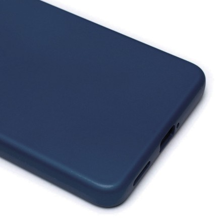 Накладка силиконовая Silicone Cover для Poco F4 5G синяя