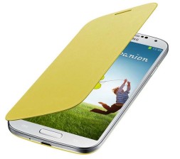 Чехол-книжка Flip Cover для Samsung Galaxy S4 i9500/i9505 желтый