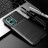 Накладка силиконовая для OnePlus 9 Pro под карбон чёрная