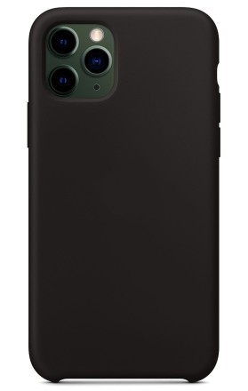 Накладка силиконовая Silicone Cover для Apple iPhone 11 Pro чёрная
