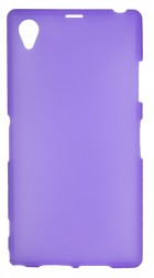 Накладка силиконовая для Sony Xperia Z1 матовая фиолетовая